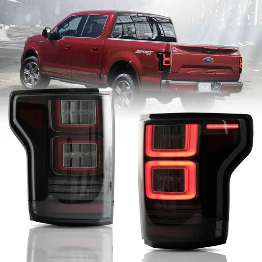 15-20 F150 13th Gen Vland LED Tail Lights Smoked Housing